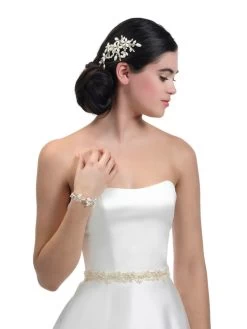 Poirier BB-434 Haarspelden -Poirier Trouwjurk bb 434 030 02