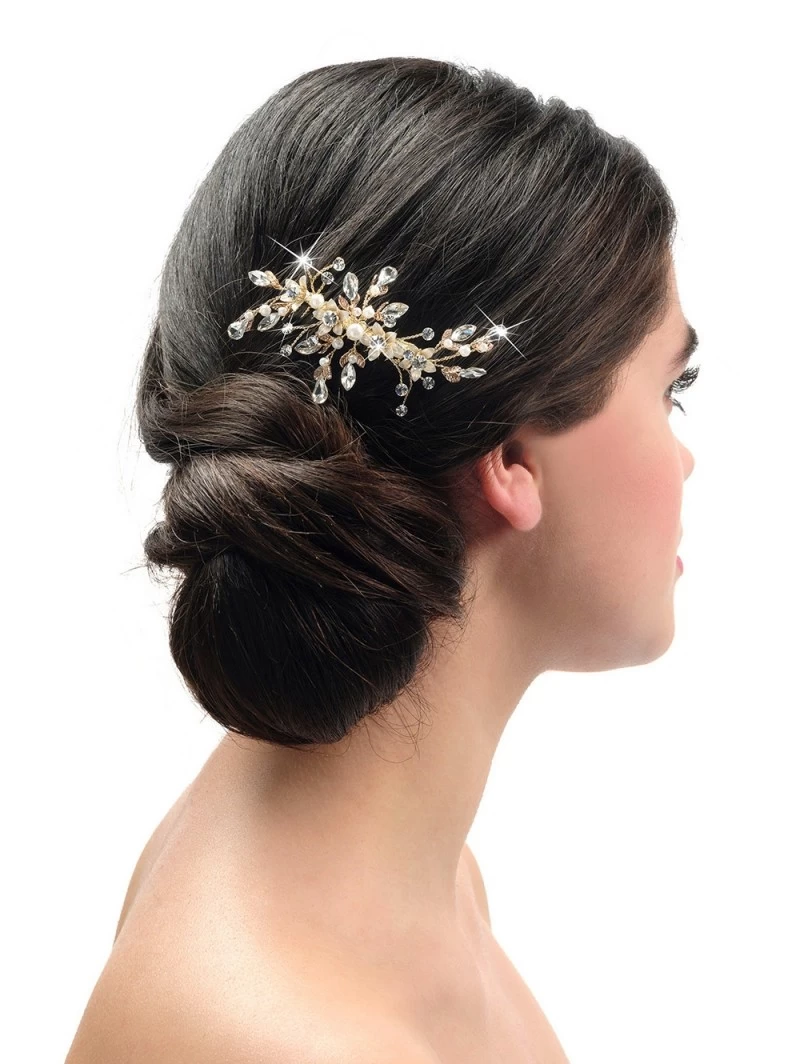 Poirier Haarkam Bruid BB-438 Goud 3 Poirier Haarkam Bruid BB-438 Goud