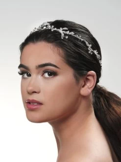 Poirier BB-671 Haarstreng Zilver -Poirier Trouwjurk bb 671 029 bb 671 029 06