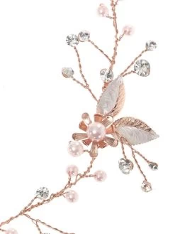 Poirier BB-8578 Haarstreng Roségoud -Poirier Trouwjurk bb 8578 079 bb 8578 079 04