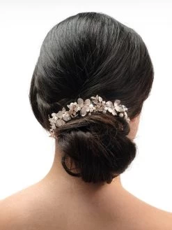 Poirier BB-433 Haarsieraad Roségoud -Poirier Trouwjurk bb rose 2