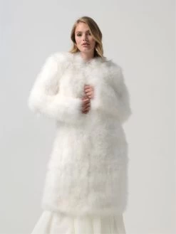 Poirier BOL-26 Maraboe Jasje Ivoor -Poirier Trouwjurk bol 26 002 bol 26 002 04