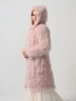 Poirier BOL-26 Maraboe Jasje Blush -Poirier Trouwjurk bol 26 049 bol 26 049 03