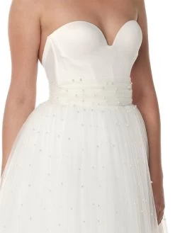 Poirier C-1415 Riem Ivoor 5 Poirier C-1415 Riem Ivoor -Poirier Trouwjurk c 1415 002 c 1415 002 02