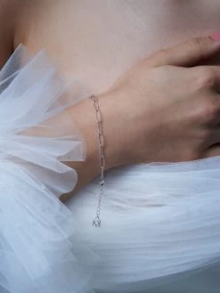 Poirier JS-006 Bruidssieraden Set Chloé Zilver -Poirier Trouwjurk js 006 029 js 006 b 029 005b