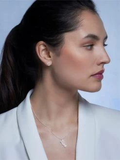 Poirier JS-009 Bruidssieraden Set Julia Zilver -Poirier Trouwjurk js 009 029 js 009 e 029 002