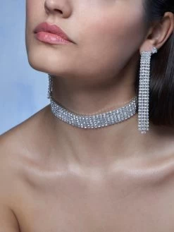 Poirier JS-010 Bruidssieraden Set Ella Zilver