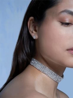 Poirier JS-010 Bruidssieraden Set Ella Zilver -Poirier Trouwjurk js 010 029 js 010 s 029 002