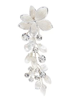 Poirier NC-1334 Oorbellen Zilver -Poirier Trouwjurk nc 1334 029 nc 1334 029 03