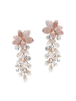 Poirier NC-1334 Oorbellen Roségoud -Poirier Trouwjurk nc 1334 079 nc 1334 079 02