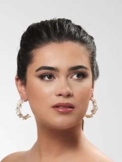 Poirier NC-1350 Oorbellen Roze/Goud