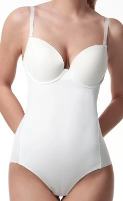 Poirier 17-100 Laag Uitgesneden Body -Poirier Trouwjurk po 17 100 ivory 1