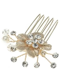 Poirier BB-420 Haarkammen Goud -Poirier Trouwjurk poirier bb 420 gold 4