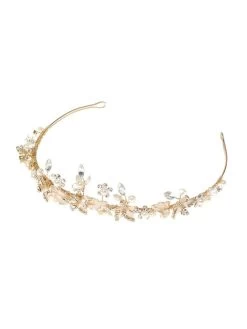 Poirier BB-7138 Tiara Goud -Poirier Trouwjurk poirier bb 7138 gold 3