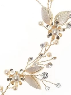 Poirier BB-8578 Haarstreng Goud -Poirier Trouwjurk poirier bb 8578 gold 3