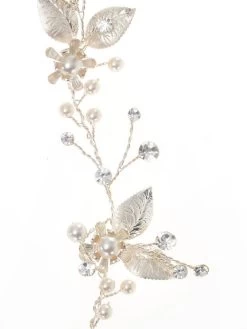 Poirier BB-8578 Haarstreng Zilver -Poirier Trouwjurk poirier bb 8578 silver 3