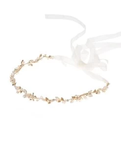 Poirier BB-8581 Haarstreng Goud -Poirier Trouwjurk poirier bb 8581 gold 3