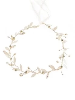 Poirier BB-8610 Haarband Goud -Poirier Trouwjurk poirier bb 8610 gold hairband 3