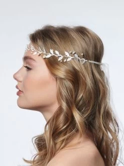 Poirier BB-8610 Haarband Zilver -Poirier Trouwjurk poirier bb 8610 silver hairband 3