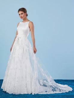 Poirier Bruidsoverrok Met Kant S301-200