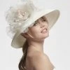 Poirier HT-102 Polkadot Hoed Ivoor -Poirier Trouwjurk poirier ht 102 hat 1