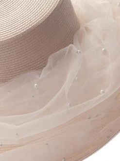 Poirier HT-104-Blush Hoed -Poirier Trouwjurk poirier ht 104 blush hat 7 1