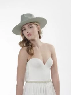 Poirier HT-300-Green Hoed 12 Poirier HT-300-Green Hoed -Poirier Trouwjurk poirier ht 300 green hat 3