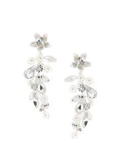 Poirier NC-1324 Oorbellen Zilver -Poirier Trouwjurk poirier nc 1324 earrings silver 3