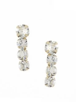 Poirier NC-1328 Oorbellen Goud -Poirier Trouwjurk poirier nc 1328 earrings gold 3 1