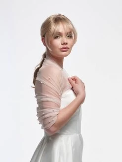 Poirier S149 Pearl Stola Blush -Poirier Trouwjurk poirier s149 stola blush 3