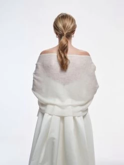 Poirier S178 Kasjmier Stola -Poirier Trouwjurk poirier s178 stola ivory 5