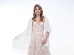 Poirier S181 Stola -Poirier Trouwjurk poirier s181 stola polkadots 3