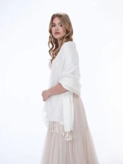 Poirier S181 Stola -Poirier Trouwjurk poirier s181 stola polkadots 4