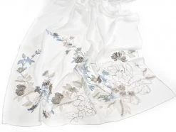 Poirier S182 Stola -Poirier Trouwjurk poirier s182 stola ivory blue 6