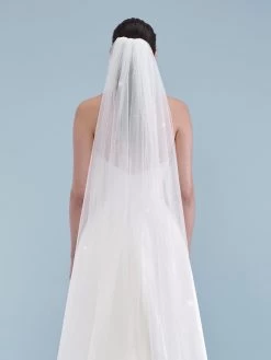 Poirier S46-210-1-Ivoor Sluier -Poirier Trouwjurk poirier s46 210 1 ivory 3