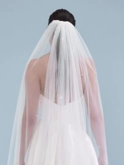 Poirier S46-210-1-Ivoor Sluier -Poirier Trouwjurk poirier s46 210 1 ivory 4