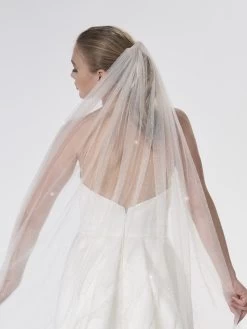 Poirier S47-120-1-Blush Sluier -Poirier Trouwjurk poirier s47 120 1 blush 3