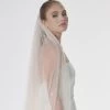 Poirier S47-210-1-Blush Sluier -Poirier Trouwjurk poirier s47 210 1 blush veil 1
