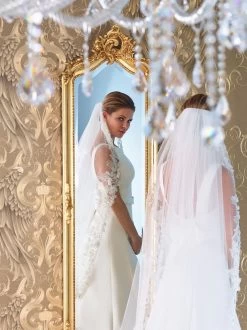 Poirier S142-350/1/MED Sluier -Poirier Trouwjurk poirier schleier s142 350 1 2