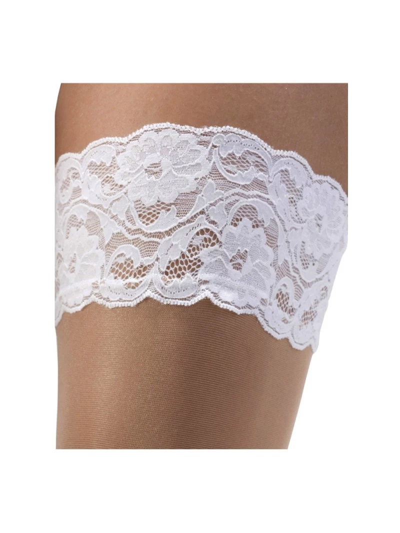 Tweekleurige (bi-colour) Stay-up Stocking ST-500, Poirier 5 Tweekleurige (bi-colour) Stay-up Stocking ST-500, Poirier - Afbeelding 3