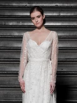 Poirier T-117 Kimono Jurk Lace -Poirier Trouwjurk poirier t 117 dress lace 3