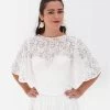 Poirier T-130 Top Lace -Poirier Trouwjurk poirier t 130 blouse lace 1