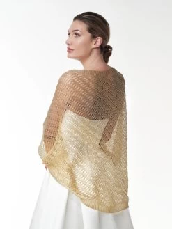 Poirier S141 Stola Goud -Poirier Trouwjurk s141 030 s141 030 05