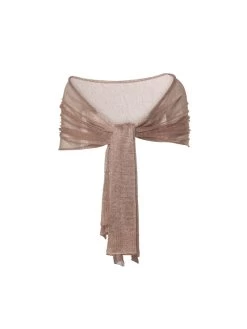 Poirier S142 Sjaal Roségoud -Poirier Trouwjurk s142 079 s142 079 02x