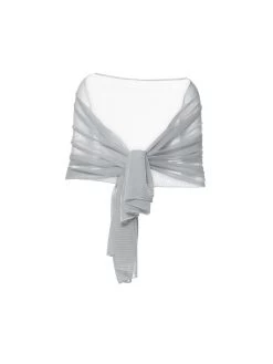 Poirier S143 Sjaal Zilver -Poirier Trouwjurk s143 029 s143 029 02x