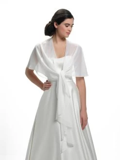 Ronde Stola Van Crêpe Georgette S153 Poirier