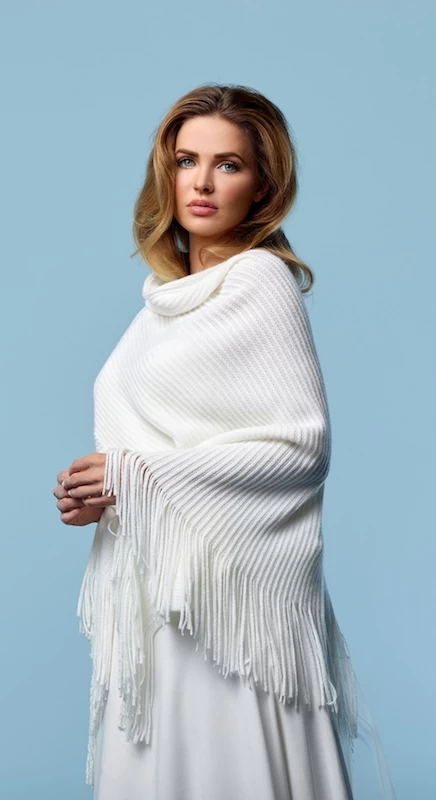 Poirier S161 Gebreide Stola 4 Poirier S161 Gebreide Stola - Afbeelding 2