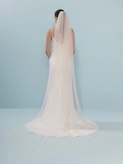 Poirier S19-300-1-Soft Sluier Blush -Poirier Trouwjurk s19 300 1 soft 049 s19 300 049 04