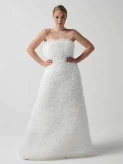 Poirier S332-250 Trouwjurk Ivoor