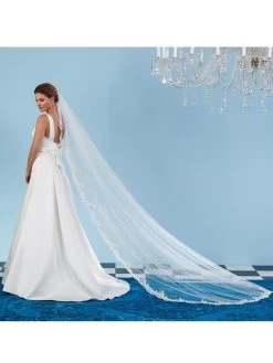 Poirier S354-280-1-MED Sluier 7 Poirier S354-280-1-MED Sluier -Poirier Trouwjurk s354 280 1 med 224 02 1